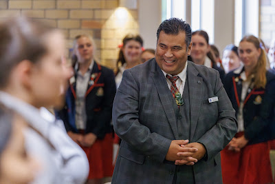 Photo from the New Staff & Student Pōwhiri event held in the All Saints Chapel at Waikato Diocesan in Hamilton, Waikato, New Zealand on Wednesday, 7 Feb,ruary 2024. Photo by Mike Walen / KeyImagery Photography. Copyright: © Waikato Diocesan School for Girls.