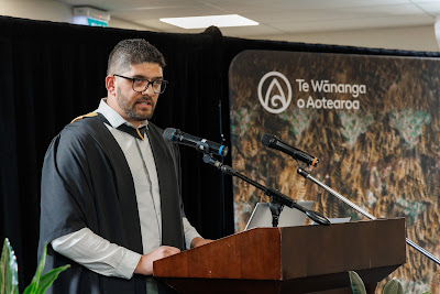 Photo from the TWoA Tainui 2022 Graduations (Mangakotukutuku), held at the Mangakotukutuku Campus, Hamilton, Waikato, New Zealand. Taken: Friday 9 September, 2022. Photo: Mike Walen / KeyImagery Photography. Copyright: © Te Wananga o Aotearoa.