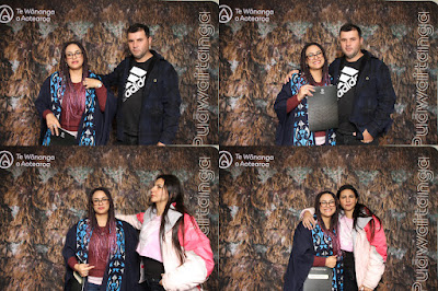 Booth photo from the TWoA Waiariki 2023 Graduations (Whakatāne), held at the Baptist Church, Whakatāne, Bay of Plenty, New Zealand on Wednesday, 17 May, 2023. Photo: Mike Walen / KeyImagery Photography. Copyright: © Te Wānanga o Aotearoa.