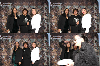 Booth photo from the TWoA Waiariki 2023 Graduations (Waiwhero), held at Te Puia, Rotorua, Bay of Plenty, New Zealand on Friday, 12 May, 2023. Photo: Instabooth by KeyImagery. Copyright: © Te Wānanga o Aotearoa.