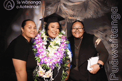 Booth photo from Ceremony 3 of the TWoA Tāmaki Makaurau 2025 Graduations (March 2025) held at the Mangere Arts Centre in Auckland, New Zealand on Wednesday, 12 March, 2025. Photo: InstaBooth by KeyImagery Photography. Copyright: © 2025 Te Wānanga o Aotearoa.