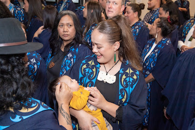 Photo from the TWoA Te Tai Tokerau 2024 Graduation (Whangarei), held at Semenoff Stadium in Whangarei, Northland, New Zealand on Thursday, 9 May, 2024. Photo by Alick Saunders for KeyImagery Photography. Copyright: © Te Wānanga o Aotearoa.