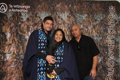 Booth photo from the TWoA Waiariki 2023 Graduations (Whakatāne), held at the Baptist Church, Whakatāne, Bay of Plenty, New Zealand on Wednesday, 17 May, 2023. Photo: Mike Walen / KeyImagery Photography. Copyright: © Te Wānanga o Aotearoa.