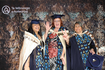 Booth photo from the TWoA Waiariki 2023 Graduations (Waiwhero), held at Te Puia, Rotorua, Bay of Plenty, New Zealand on Friday, 12 May, 2023. Photo: Instabooth by KeyImagery. Copyright: © Te Wānanga o Aotearoa.