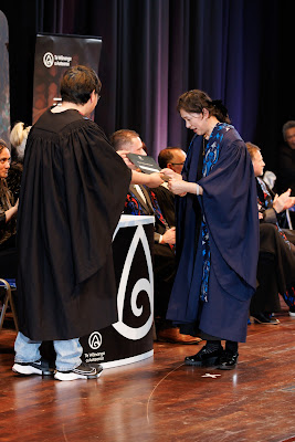 Photo from the TWoA Tāmaki Makaurau 2023 Graduations (Ceremony 2 @ 3pm), held at the Due Drop Events Centre, Manukau, Auckland, New Zealand on Wednesday, 7 June, 2023. Photo: Mike Walen / KeyImagery Photography. Copyright: © Te Wānanga o Aotearoa.