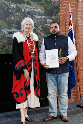 Photo from the HCC NZ Citizenship Ceremony 1 (Morning) held at The Atrium, Wintec/Te Pukenga, Hamilton, Waikato, New Zealand at 10:00am on Monday, 15 April, 2024. Photo: Mike Walen / KeyImagery Photography. Copyright: © Hamilton City Council.