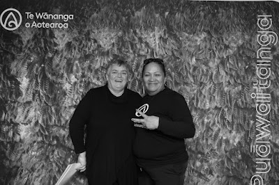 Booth photo from the TWoA Waiariki 2023 Graduations (Whakatāne), held at the Baptist Church, Whakatāne, Bay of Plenty, New Zealand on Wednesday, 17 May, 2023. Photo: Mike Walen / KeyImagery Photography. Copyright: © Te Wānanga o Aotearoa.