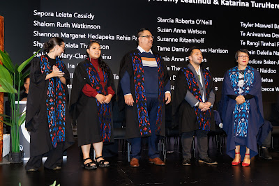 Photo from Ceremony 6 of the TWoA Tāmaki Makaurau 2025 Graduations (May 2025) held at the Mangere Arts Centre in Auckland, New Zealand on Wednesday, 28 May, 2025. Photo by Mike Walen / KeyImagery Photography. Copyright: © 2025 Te Wānanga o Aotearoa.