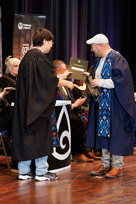 Photo from the TWoA Tāmaki Makaurau 2023 Graduations (Ceremony 2 @ 3pm), held at the Due Drop Events Centre, Manukau, Auckland, New Zealand on Wednesday, 7 June, 2023. Photo: Mike Walen / KeyImagery Photography. Copyright: © Te Wānanga o Aotearoa.