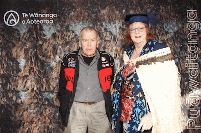 Booth photo from the TWoA Waiariki 2023 Graduations (Waiwhero), held at Te Puia, Rotorua, Bay of Plenty, New Zealand on Friday, 12 May, 2023. Photo: Instabooth by KeyImagery. Copyright: © Te Wānanga o Aotearoa.