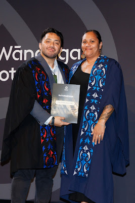 Photo from Ceremony 6 of the TWoA Tāmaki Makaurau 2025 Graduations (May 2025) held at the Mangere Arts Centre in Auckland, New Zealand on Wednesday, 28 May, 2025. Photo by Mike Walen / KeyImagery Photography. Copyright: © 2025 Te Wānanga o Aotearoa.