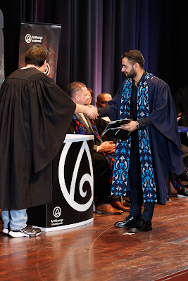 Photo from the TWoA Tāmaki Makaurau 2023 Graduations (Ceremony 2 @ 3pm), held at the Due Drop Events Centre, Manukau, Auckland, New Zealand on Wednesday, 7 June, 2023. Photo: Mike Walen / KeyImagery Photography. Copyright: © Te Wānanga o Aotearoa.