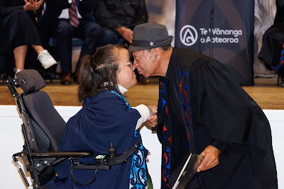 Photo from the TWoA Te Tai Tokerau (Kaikohe) 2025 Graduation held at the War Memorial Hall in Kaikohe, Northland, New Zealand on Tuesday, 15 April, 2025. Photo by Mike Walen / KeyImagery Photography. Copyright: © 2025 Te Wānanga o Aotearoa.