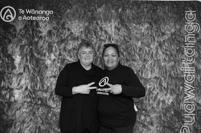 Booth photo from the TWoA Waiariki 2023 Graduations (Whakatāne), held at the Baptist Church, Whakatāne, Bay of Plenty, New Zealand on Wednesday, 17 May, 2023. Photo: Mike Walen / KeyImagery Photography. Copyright: © Te Wānanga o Aotearoa.