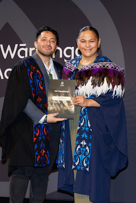 Photo from Ceremony 6 of the TWoA Tāmaki Makaurau 2025 Graduations (May 2025) held at the Mangere Arts Centre in Auckland, New Zealand on Wednesday, 28 May, 2025. Photo by Mike Walen / KeyImagery Photography. Copyright: © 2025 Te Wānanga o Aotearoa.