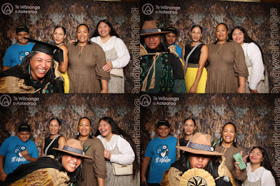 Booth photo from the TWoA Tainui 2023 Graduations (Ceremony 3 - Thursday Morning), held at Hamilton Boys High School, Hamilton, Waikato, New Zealand on Thursday, 20 April, 2023. Photo: InstaBooth / KeyImagery Photography. Copyright: © Te Wānanga o Aotearoa.