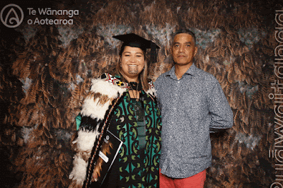 Booth photo from the TWoA Tainui 2023 Graduations (Ceremony 3 - Thursday Morning), held at Hamilton Boys High School, Hamilton, Waikato, New Zealand on Thursday, 20 April, 2023. Photo: InstaBooth / KeyImagery Photography. Copyright: © Te Wānanga o Aotearoa.