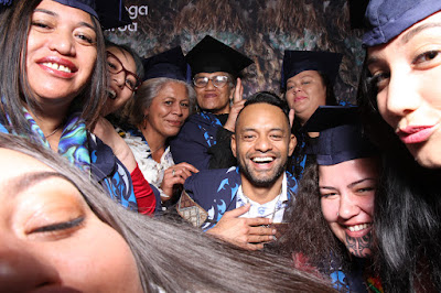 Booth photo from the TWoA Tainui 2021 Graduations (Friday - Ceremony 3),  held at Elim Church, Te Rapa, Hamilton, New Zealand. Taken: Friday 23 April 2021. Photo: InstaBooth / KeyImagery Photography. Copyright: © Te Wānanga o Aotearoa.