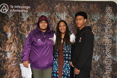 Booth photo from the TWoA Waiariki 2023 Graduations (Whakatāne), held at the Baptist Church, Whakatāne, Bay of Plenty, New Zealand on Wednesday, 17 May, 2023. Photo: Mike Walen / KeyImagery Photography. Copyright: © Te Wānanga o Aotearoa.