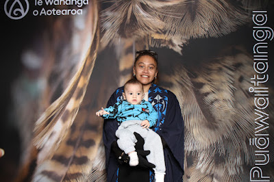 Photo from the TWoA Waiariki 2025 Graduation (Kawerau), held at the Rautahi Marae in Kawerau, Bay of Plenty, New Zealand on Friday, 16 May, 2025. Photo: InstaBooth by KeyImagery Photography. Copyright: © 2025 Te Wānanga o Aotearoa.