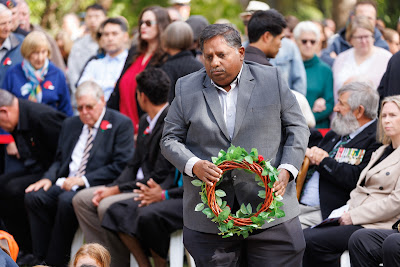 Photo from the Anzac Day 2025 Civic Service held at Memorial Park in Hamilton, Waikato, New Zealand on Friday, 25 April, 2025. Photography by Mike Walen / KeyImagery Photography. Copyright: © 2025 Hamilton City Council.