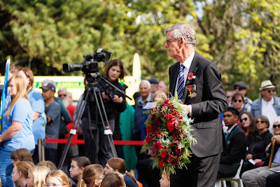 Photo from the Anzac Day 2025 Civic Service held at Memorial Park in Hamilton, Waikato, New Zealand on Friday, 25 April, 2025. Photography by Mike Walen / KeyImagery Photography. Copyright: © 2025 Hamilton City Council.