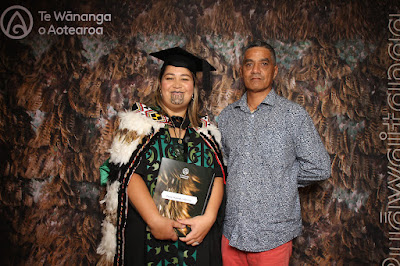 Booth photo from the TWoA Tainui 2023 Graduations (Ceremony 3 - Thursday Morning), held at Hamilton Boys High School, Hamilton, Waikato, New Zealand on Thursday, 20 April, 2023. Photo: InstaBooth / KeyImagery Photography. Copyright: © Te Wānanga o Aotearoa.
