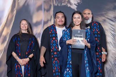 Photo from the TWoA Te Tai Tokerau 2024 Graduation (Whangarei), held at Semenoff Stadium in Whangarei, Northland, New Zealand on Thursday, 9 May, 2024. Photo by Alick Saunders for KeyImagery Photography. Copyright: © Te Wānanga o Aotearoa.