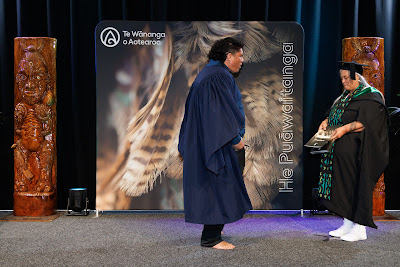 Photo from the TWoA Tainui 2025 Graduations (Ceremony 2 @ 2pm) held at Claudelands Event Centre in Hamilton, Waikato, New Zealand on Tuesday, 29 April, 2025. Photography by Mike Walen / KeyImagery Photography. Copyright: © 2025 Te Wānanga o Aotearoa.