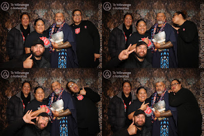 Booth photo from the TWoA Tainui 2023 Graduations (Ceremony 3 - Thursday Morning), held at Hamilton Boys High School, Hamilton, Waikato, New Zealand on Thursday, 20 April, 2023. Photo: InstaBooth / KeyImagery Photography. Copyright: © Te Wānanga o Aotearoa.