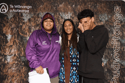 Booth photo from the TWoA Waiariki 2023 Graduations (Whakatāne), held at the Baptist Church, Whakatāne, Bay of Plenty, New Zealand on Wednesday, 17 May, 2023. Photo: Mike Walen / KeyImagery Photography. Copyright: © Te Wānanga o Aotearoa.