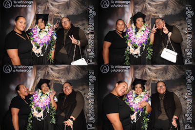 Booth photo from Ceremony 3 of the TWoA Tāmaki Makaurau 2025 Graduations (March 2025) held at the Mangere Arts Centre in Auckland, New Zealand on Wednesday, 12 March, 2025. Photo: InstaBooth by KeyImagery Photography. Copyright: © 2025 Te Wānanga o Aotearoa.