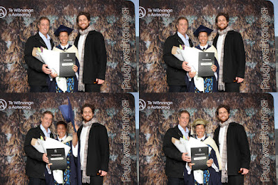 Booth photo from the TWoA Waiariki 2023 Graduations (Waiwhero), held at Te Puia, Rotorua, Bay of Plenty, New Zealand on Friday, 12 May, 2023. Photo: Instabooth by KeyImagery. Copyright: © Te Wānanga o Aotearoa.