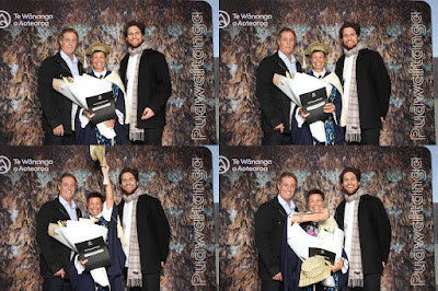 Booth photo from the TWoA Waiariki 2023 Graduations (Waiwhero), held at Te Puia, Rotorua, Bay of Plenty, New Zealand on Friday, 12 May, 2023. Photo: Instabooth by KeyImagery. Copyright: © Te Wānanga o Aotearoa.