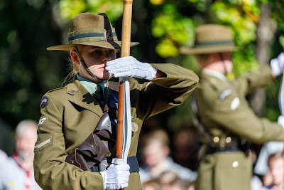Photo from the Anzac Civic Parade/Service held at Memorial Park, Hamilton, New Zealand. Taken: Sunday, 25 April 2021. Photo: Mike Walen / KeyImagery Photography. Copyright: © Hamilton City Council.