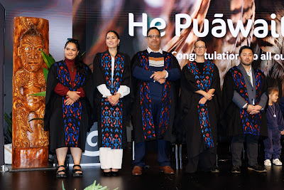 Photo from Ceremony 6 of the TWoA Tāmaki Makaurau 2025 Graduations (May 2025) held at the Mangere Arts Centre in Auckland, New Zealand on Wednesday, 28 May, 2025. Photo by Mike Walen / KeyImagery Photography. Copyright: © 2025 Te Wānanga o Aotearoa.