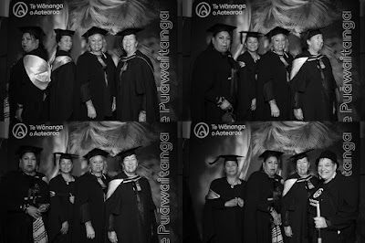 Booth photo from the TWoA Waiariki 2024 Graduations (Tauranga Moana), held at Bethlehem Baptist Church, Tauranga, Bay of Plenty, New Zealand on Friday, 3 May, 2024. Photo: InstaBooth by KeyImagery Photography. Copyright: © Te Wānanga o Aotearoa.