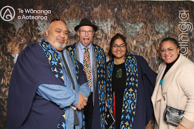 Booth photo from the TWoA Waiariki 2023 Graduations (Whakatāne), held at the Baptist Church, Whakatāne, Bay of Plenty, New Zealand on Wednesday, 17 May, 2023. Photo: Mike Walen / KeyImagery Photography. Copyright: © Te Wānanga o Aotearoa.