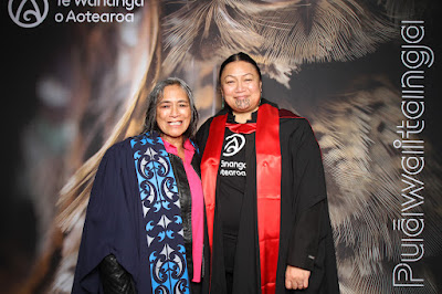 Booth photo from the TWoA Waiariki 2024 Graduations (Kawerau), held at Rautahi Marae, Kawerau, Bay of Plenty, New Zealand on Friday, 17 May, 2023. Photo: InstaBooth by KeyImagery Photography. Copyright: © Te Wānanga o Aotearoa.