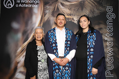 Booth photo from the TWoA Waiariki 2024 Graduations (Kawerau), held at Rautahi Marae, Kawerau, Bay of Plenty, New Zealand on Friday, 17 May, 2023. Photo: InstaBooth by KeyImagery Photography. Copyright: © Te Wānanga o Aotearoa.