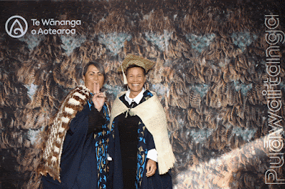 Booth photo from the TWoA Waiariki 2023 Graduations (Waiwhero), held at Te Puia, Rotorua, Bay of Plenty, New Zealand on Friday, 12 May, 2023. Photo: Instabooth by KeyImagery. Copyright: © Te Wānanga o Aotearoa.