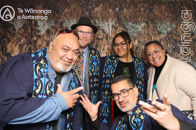 Booth photo from the TWoA Waiariki 2023 Graduations (Whakatāne), held at the Baptist Church, Whakatāne, Bay of Plenty, New Zealand on Wednesday, 17 May, 2023. Photo: Mike Walen / KeyImagery Photography. Copyright: © Te Wānanga o Aotearoa.