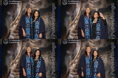 Booth photo from the TWoA Waiariki 2024 Graduations (Tauranga Moana), held at Bethlehem Baptist Church, Tauranga, Bay of Plenty, New Zealand on Friday, 3 May, 2024. Photo: InstaBooth by KeyImagery Photography. Copyright: © Te Wānanga o Aotearoa.