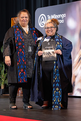 Photo from the TWoA Whirikoka 2024 Graduation (Gisborne), held at the War Memorial Theatre, Gisborne, East Coast, New Zealand on Wednesday, 16 April, 2025. Photo by Alick Saunders for KeyImagery Photography. Copyright: © 2025 Te Wānanga o Aotearoa.