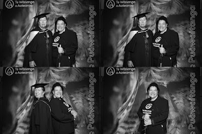 Booth photo from the TWoA Waiariki 2024 Graduations (Tauranga Moana), held at Bethlehem Baptist Church, Tauranga, Bay of Plenty, New Zealand on Friday, 3 May, 2024. Photo: InstaBooth by KeyImagery Photography. Copyright: © Te Wānanga o Aotearoa.