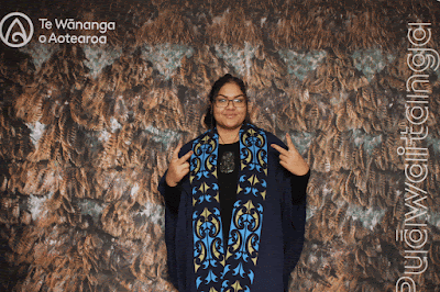 Booth photo from the TWoA Waiariki 2023 Graduations (Whakatāne), held at the Baptist Church, Whakatāne, Bay of Plenty, New Zealand on Wednesday, 17 May, 2023. Photo: Mike Walen / KeyImagery Photography. Copyright: © Te Wānanga o Aotearoa.