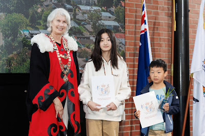Photo from the HCC NZ Citizenship Ceremony 1 (Morning) held at The Atrium, Wintec/Te Pukenga, Hamilton, Waikato, New Zealand at 10:00am on Monday, 15 April, 2024. Photo: Mike Walen / KeyImagery Photography. Copyright: © Hamilton City Council.