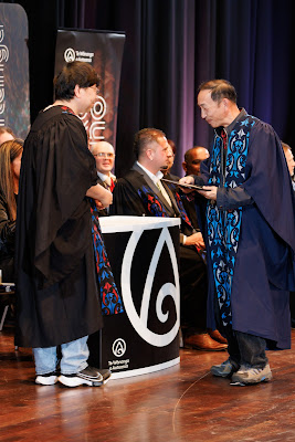 Photo from the TWoA Tāmaki Makaurau 2023 Graduations (Ceremony 2 @ 3pm), held at the Due Drop Events Centre, Manukau, Auckland, New Zealand on Wednesday, 7 June, 2023. Photo: Mike Walen / KeyImagery Photography. Copyright: © Te Wānanga o Aotearoa.