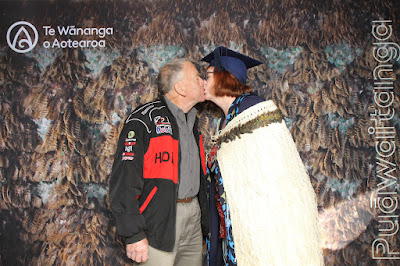 Booth photo from the TWoA Waiariki 2023 Graduations (Waiwhero), held at Te Puia, Rotorua, Bay of Plenty, New Zealand on Friday, 12 May, 2023. Photo: Instabooth by KeyImagery. Copyright: © Te Wānanga o Aotearoa.