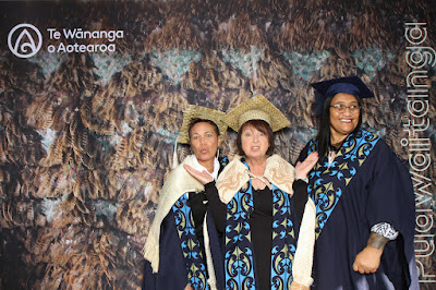 Booth photo from the TWoA Waiariki 2023 Graduations (Waiwhero), held at Te Puia, Rotorua, Bay of Plenty, New Zealand on Friday, 12 May, 2023. Photo: Instabooth by KeyImagery. Copyright: © Te Wānanga o Aotearoa.